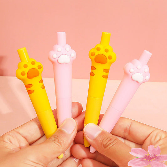0.5mm Cute Little Fat Cat Paw Retractable Gel Pen
