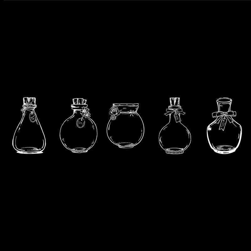 20pcs Dream Collector Glassware Self-adhesive DIY Scrapbook Decoration