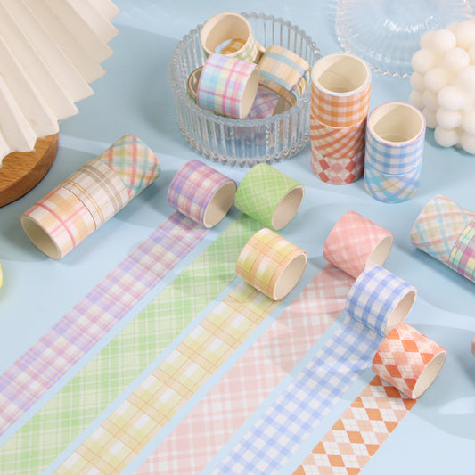 30/60 Rolls Minimalist Grid Scrapbook Washi Tape Set