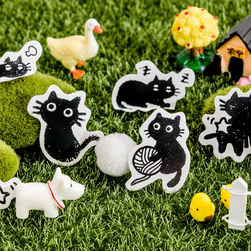 45pcs Cute Cat Planner Envelope Sealing Scrapbook Stickers