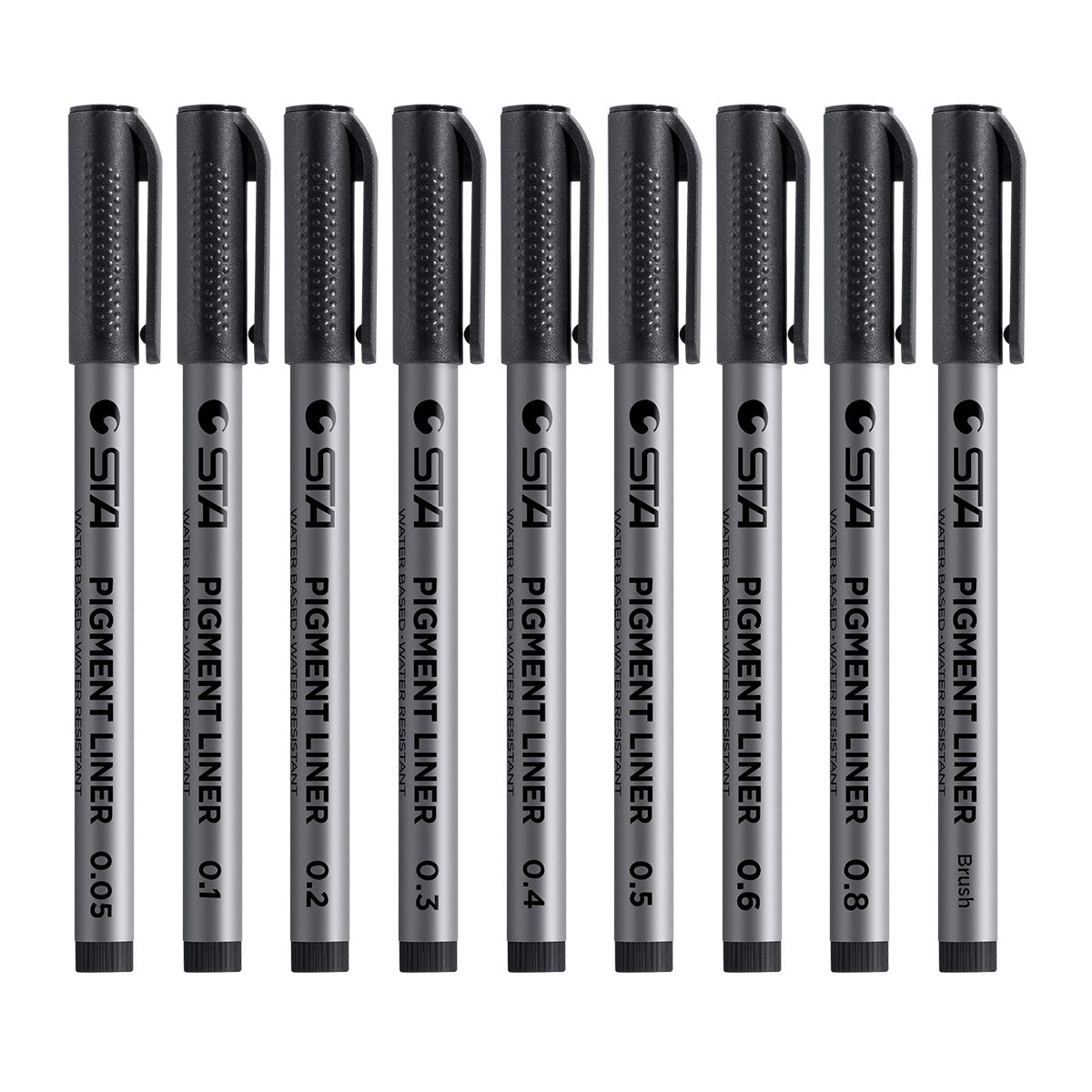 9pcs Professional Micro-Nib Fineliner Drawing Pens