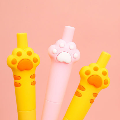 0.5mm Cute Little Fat Cat Paw Retractable Gel Pen