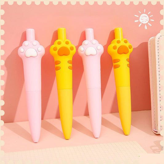 0.5mm Cute Little Fat Cat Paw Retractable Gel Pen