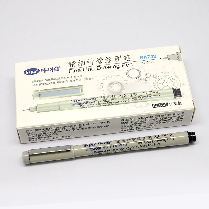 10pcs Professional Multi-Size Waterproof Fineliner Drawing Pens
