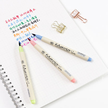 10pcs Watercolor Soft Fiber Brush Pens