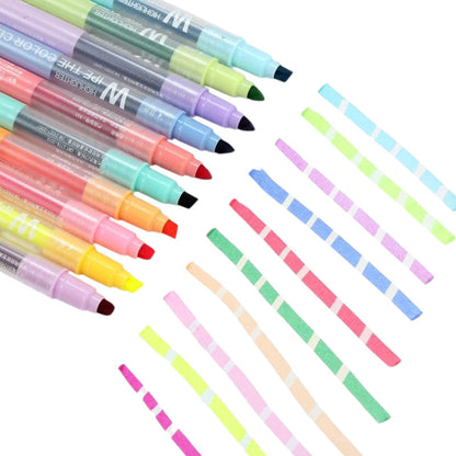 10pcs Double-headed Erasable Highlighter