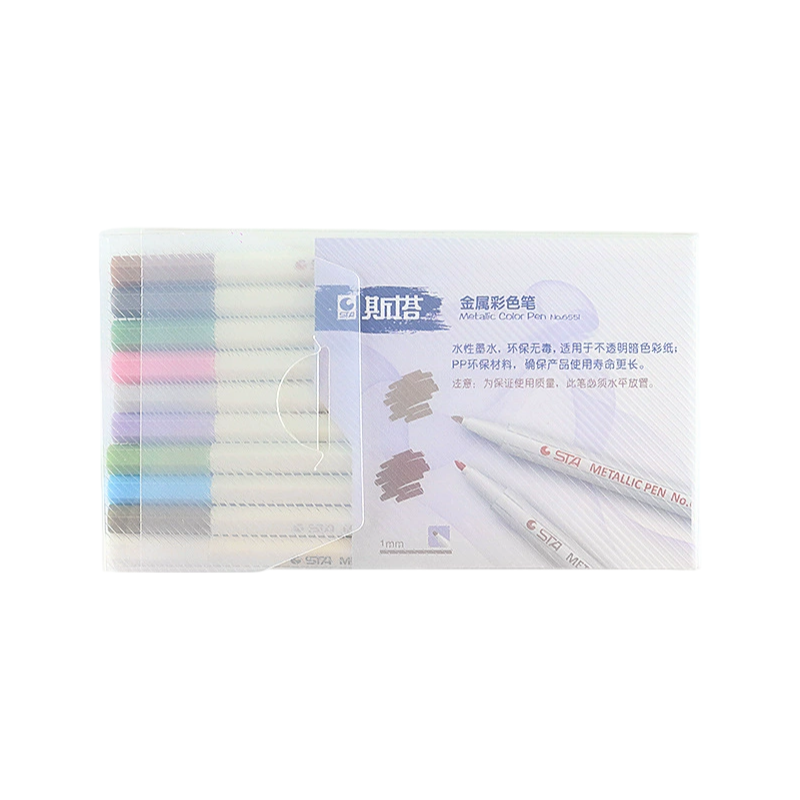 10pcs Metallic Marker Pens
