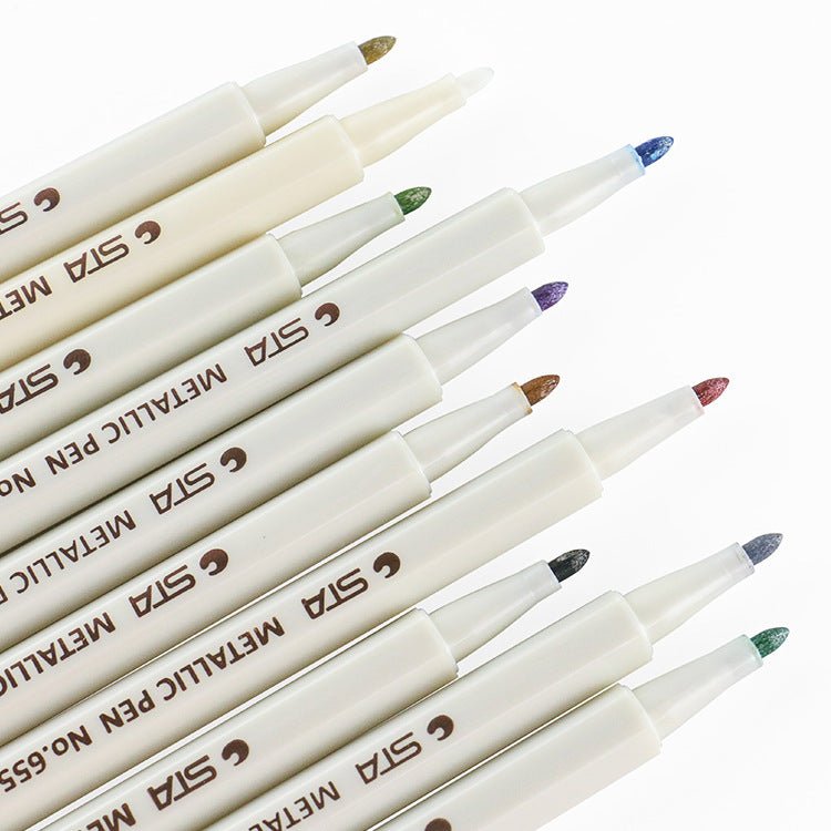10pcs Metallic Marker Pens