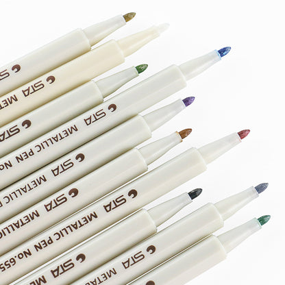 10pcs Metallic Marker Pens