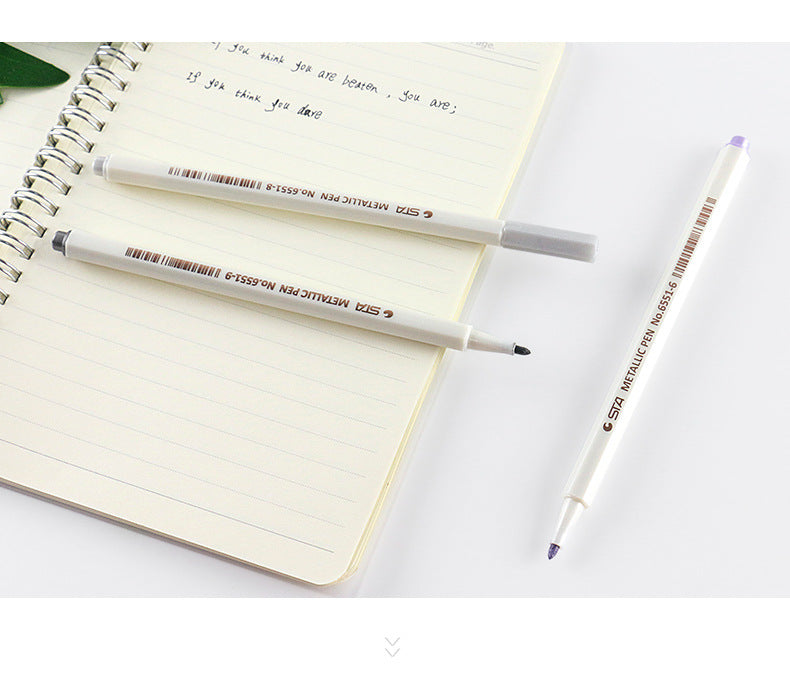 10pcs Metallic Marker Pens