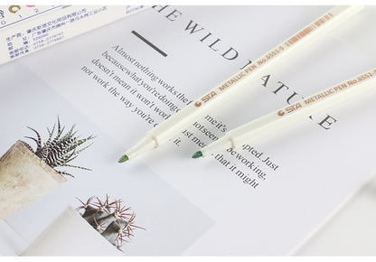 10pcs Metallic Marker Pens