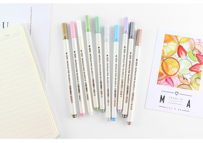 10pcs Metallic Marker Pens