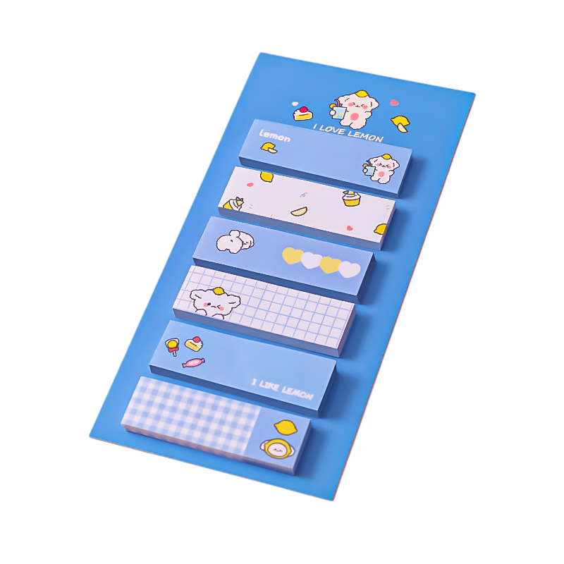 120 Sheets Cartoon Pet Dog Bear Frog Index Sticker Sticky Notes