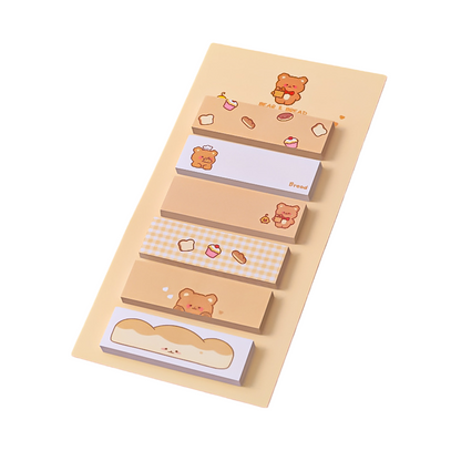 120 Sheets Cartoon Pet Dog Bear Frog Index Sticker Sticky Notes