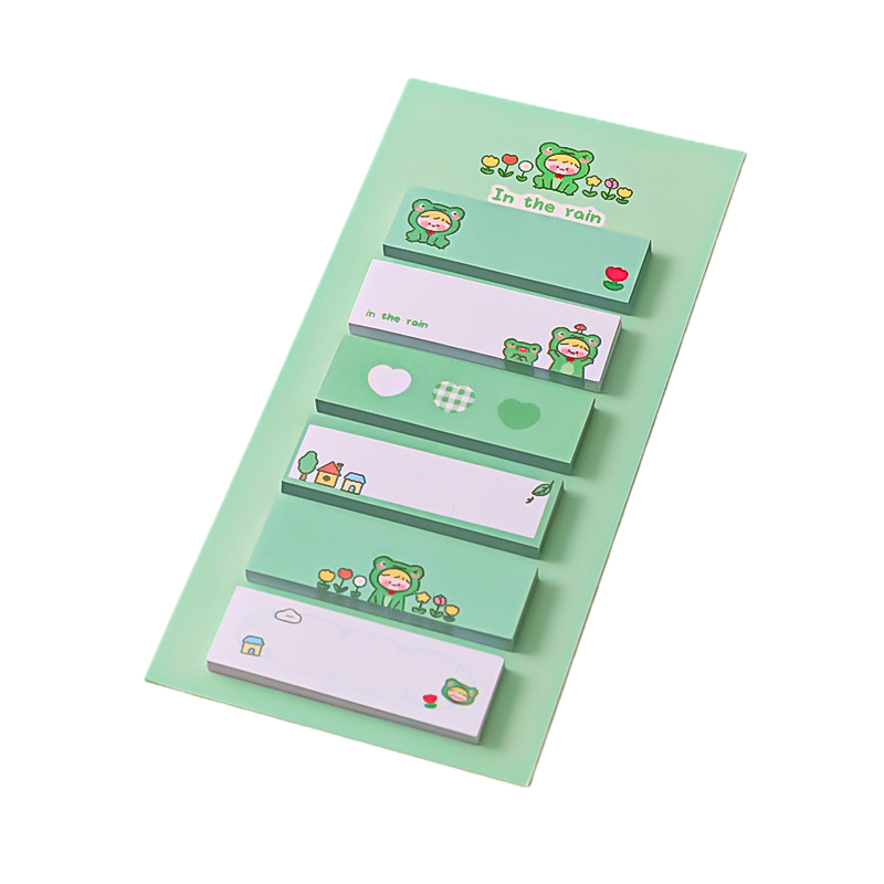 120 Sheets Cartoon Pet Dog Bear Frog Index Sticker Sticky Notes