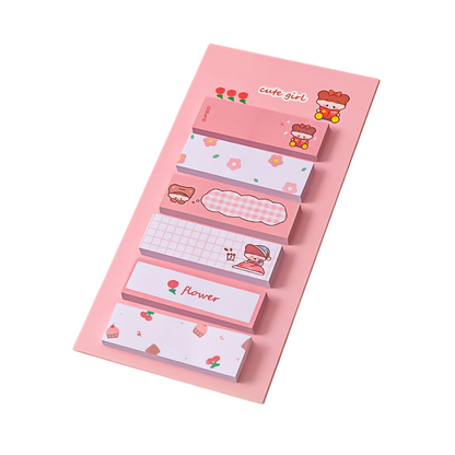 120 Sheets Cartoon Pet Dog Bear Frog Index Sticker Sticky Notes