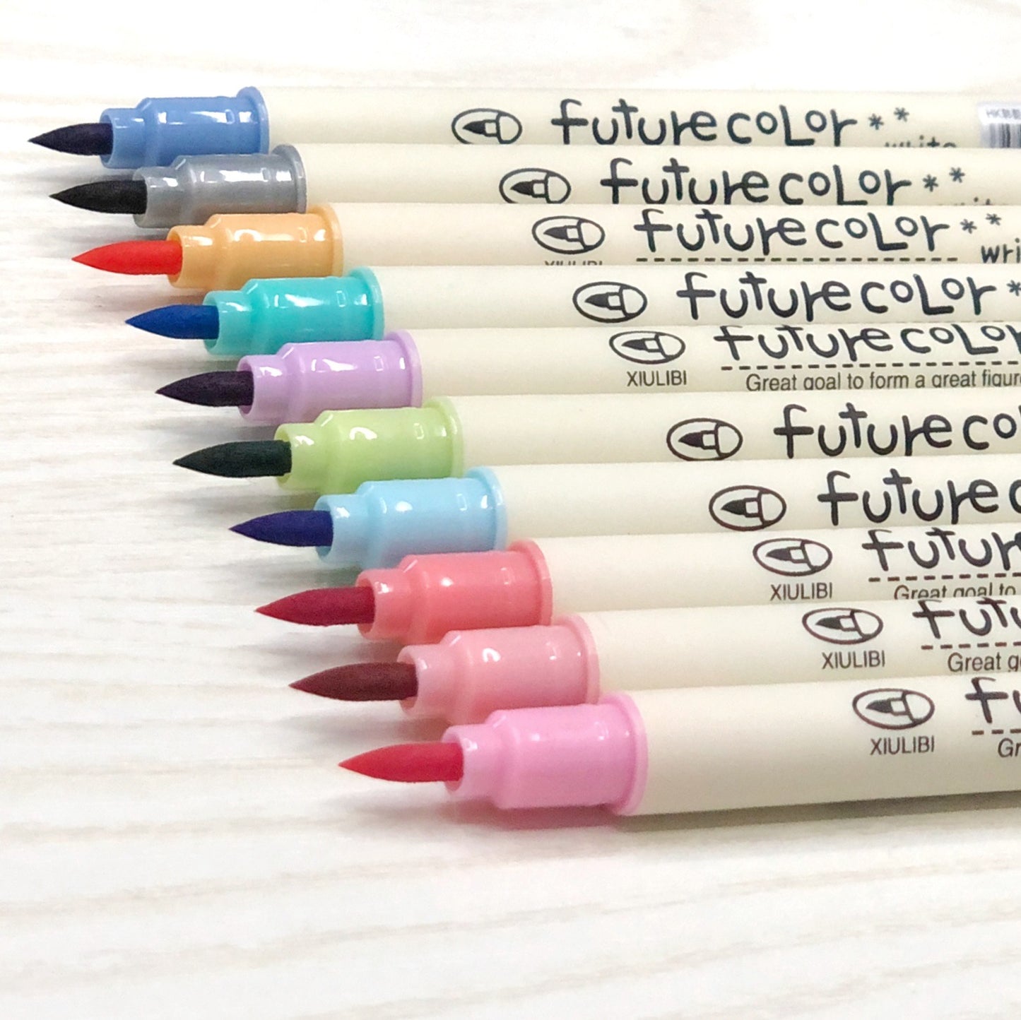 10pcs Watercolor Soft Fiber Brush Pens