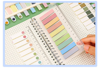 200pcs Fluorescent Post-it Notes Morandi Color Index Stickers Sticky Notes