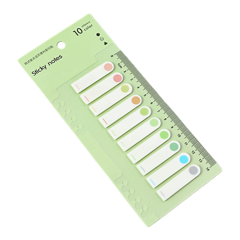 200pcs Fluorescent Post-it Notes Morandi Color Index Stickers Sticky Notes