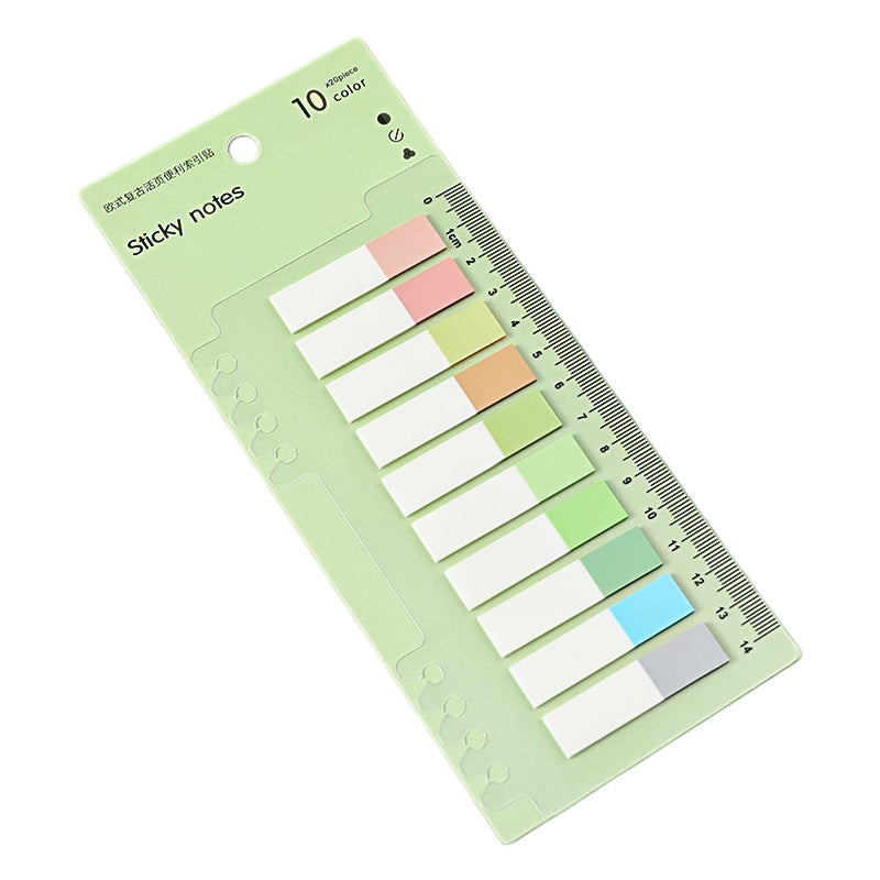 200pcs Fluorescent Post-it Notes Morandi Color Index Stickers Sticky Notes
