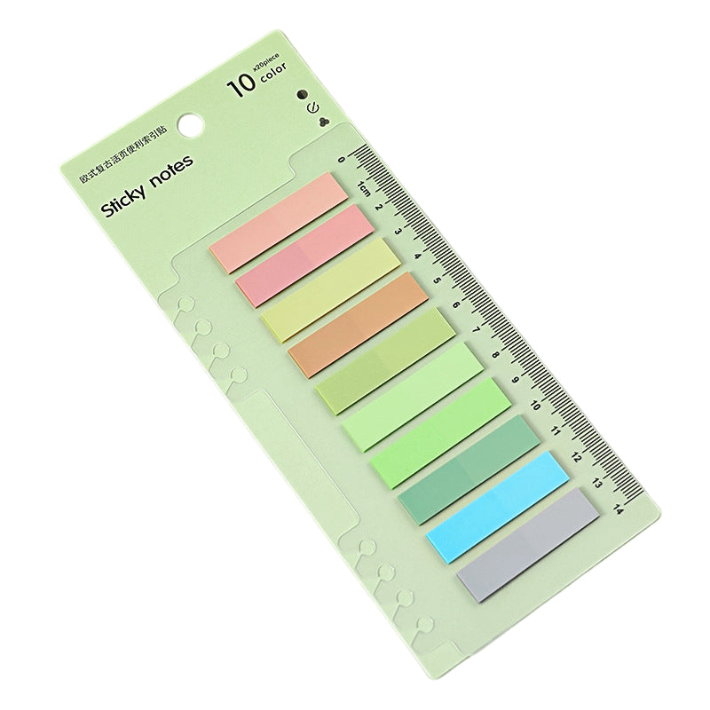 200pcs Fluorescent Post-it Notes Morandi Color Index Stickers Sticky Notes