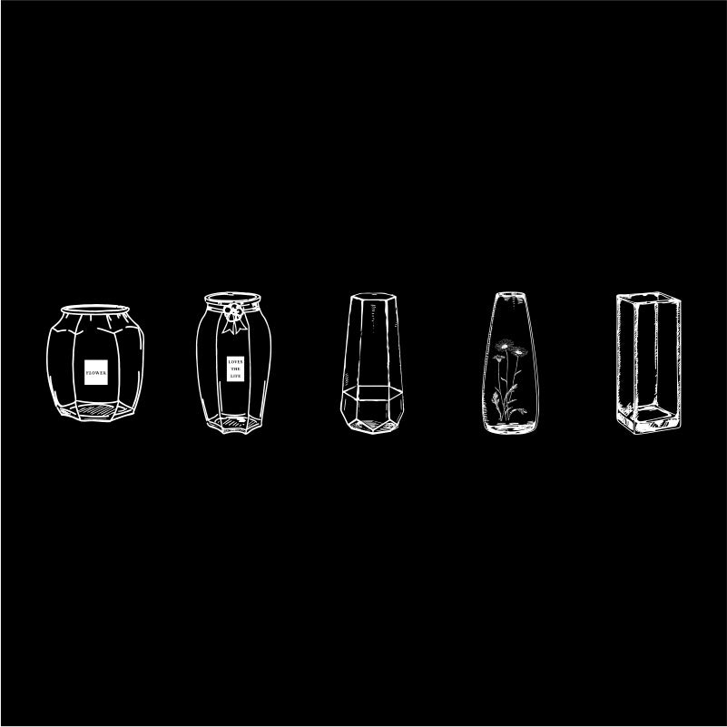 20pcs Dream Collector Glassware Self-adhesive DIY Scrapbook Decoration