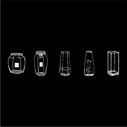 20pcs Dream Collector Glassware Self-adhesive DIY Scrapbook Decoration