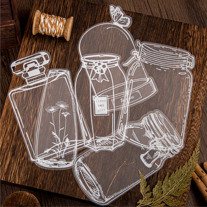 20pcs Dream Collector Glassware Self-adhesive DIY Scrapbook Decoration