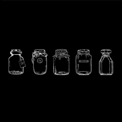 20pcs Dream Collector Glassware Self-adhesive DIY Scrapbook Decoration