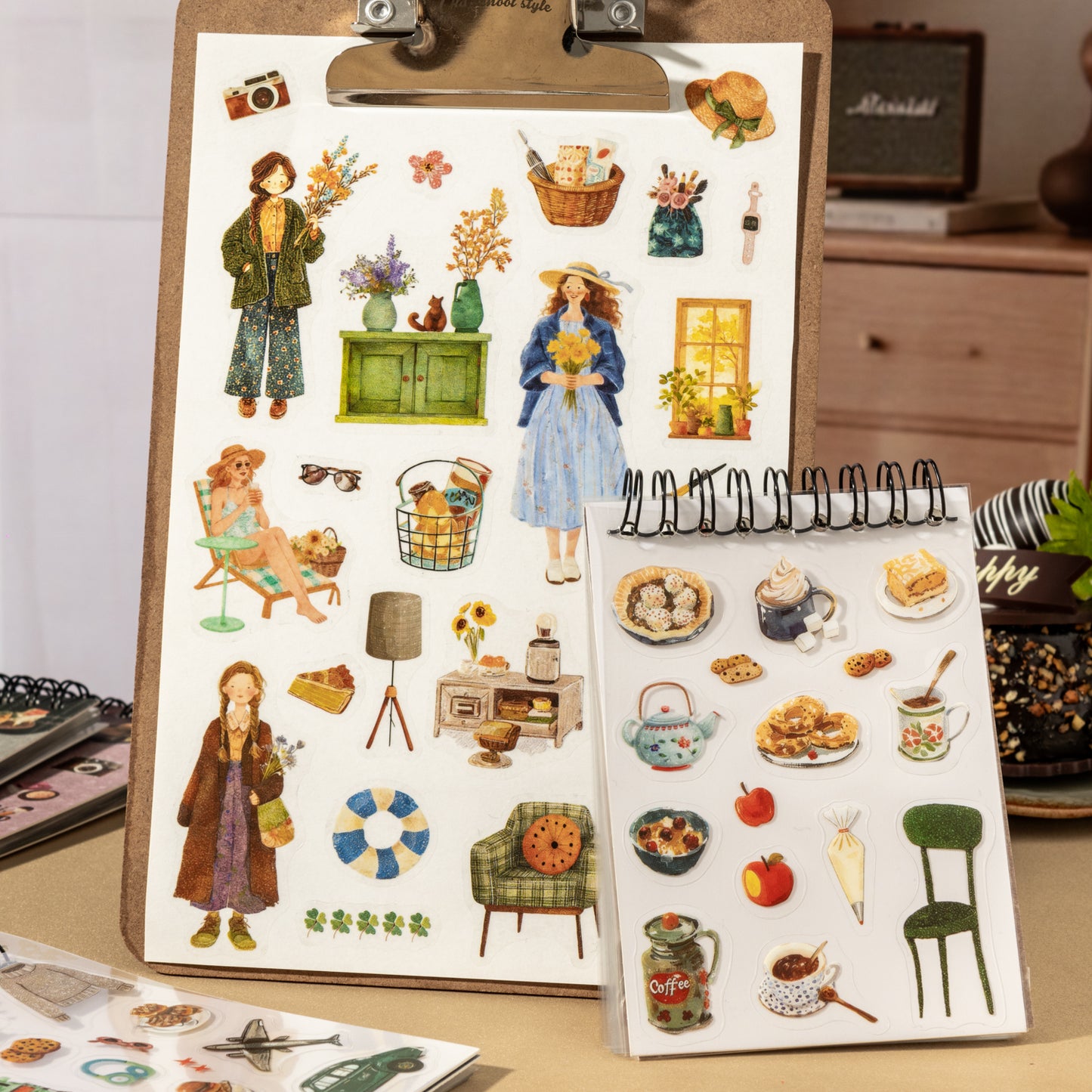 20 Sheets Dream Pursuit Life Aesthetic PET Sticker Book