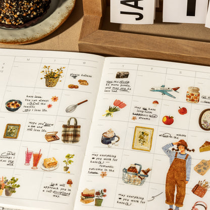20 Sheets Dream Pursuit Life Aesthetic PET Sticker Book