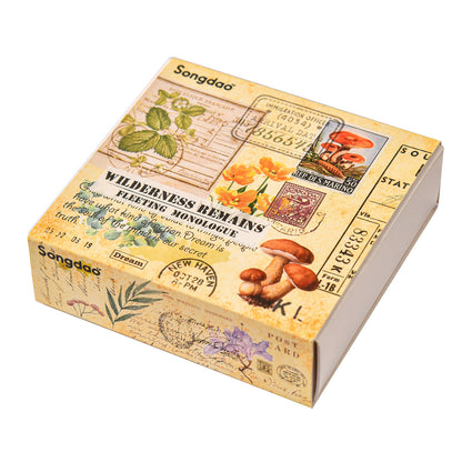 20pcs Vintage Botanical Multi-Size Planner Deco DIY Boxed Washi Tapes