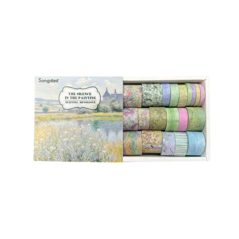 20pcs Vintage Botanical Multi-Size Planner Deco DIY Boxed Washi Tapes