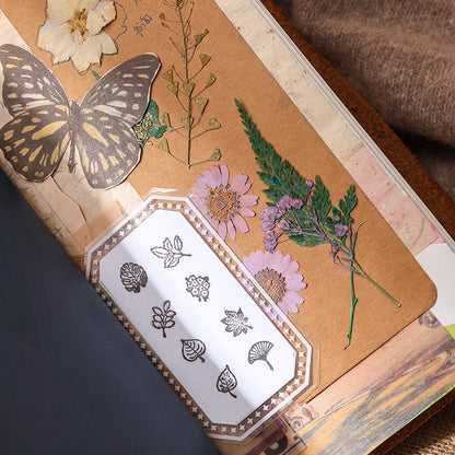25pcs Weather / Emoji / Plants / Weather Mini Beech Wood Stamp Set