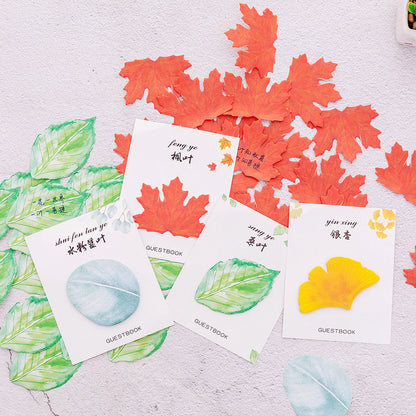28 Sheets Leaf Post-it Note Sticky Notes Memo Pad