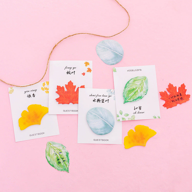 28 Sheets Leaf Post-it Note Sticky Notes Memo Pad