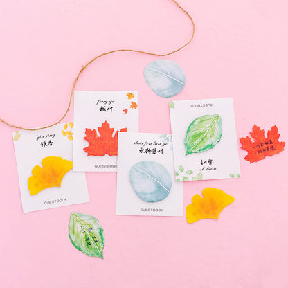 28 Sheets Leaf Post-it Note Sticky Notes Memo Pad