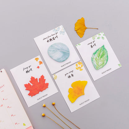 28 Sheets Leaf Post-it Note Sticky Notes Memo Pad