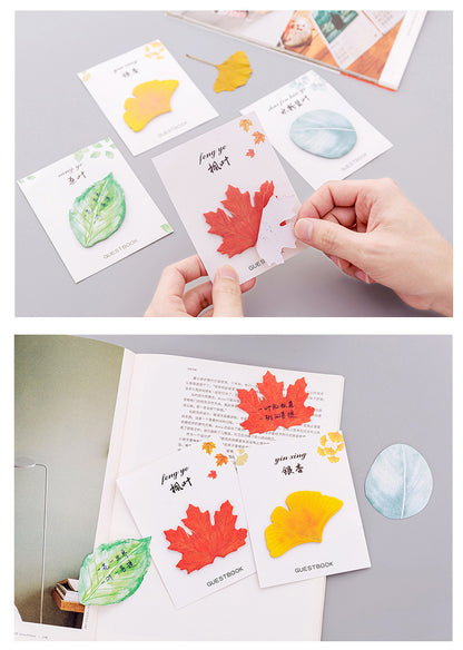 28 Sheets Leaf Post-it Note Sticky Notes Memo Pad