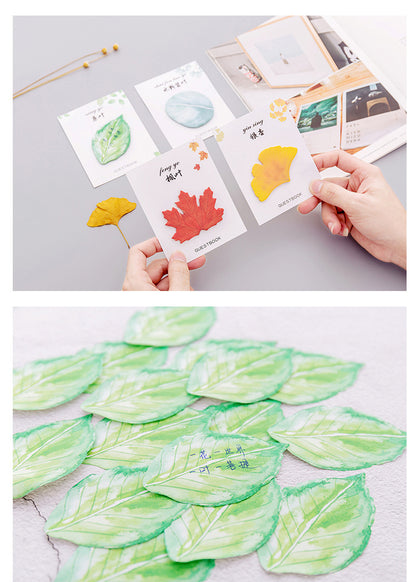 28 Sheets Leaf Post-it Note Sticky Notes Memo Pad