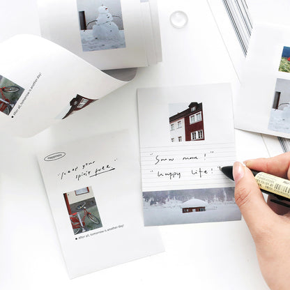 2m×70mm Minimalist Daily Log Writable Washi Tape Masking Tape