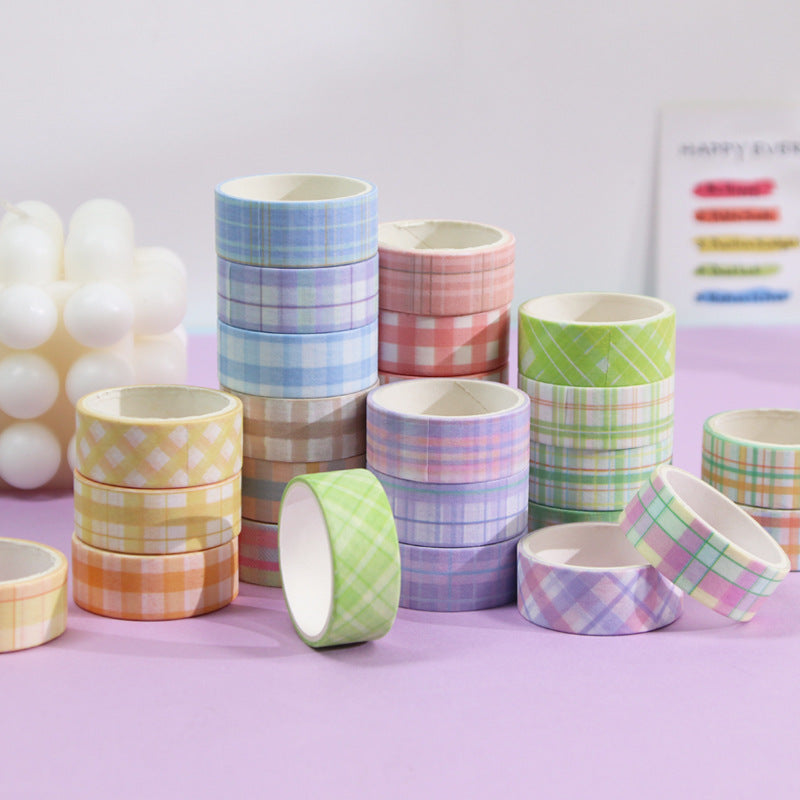 30/60 Rolls Minimalist Grid Scrapbook Washi Tape Set