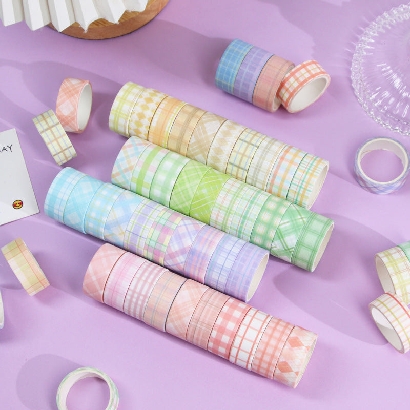 30/60 Rolls Minimalist Grid Scrapbook Washi Tape Set