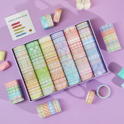 30/60 Rolls Minimalist Grid Scrapbook Washi Tape Set