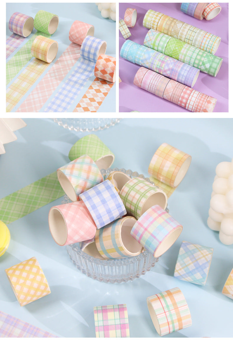 30/60 Rolls Minimalist Grid Scrapbook Washi Tape Set