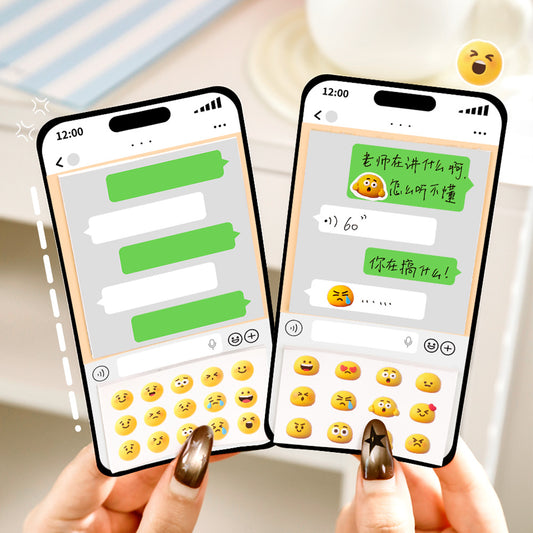 30 Pages Text Message Chat Box Post-it Notes Sticky Notes with Interactive Emoji