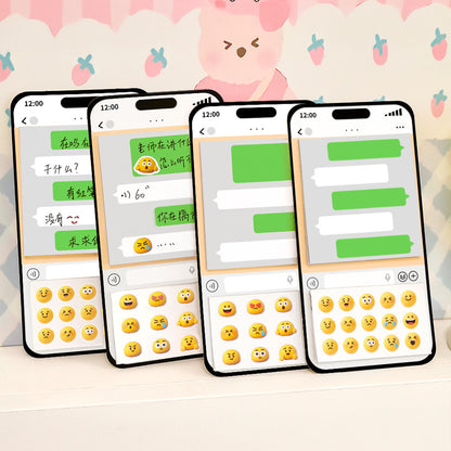 30 Pages Text Message Chat Box Post-it Notes Sticky Notes with Interactive Emoji