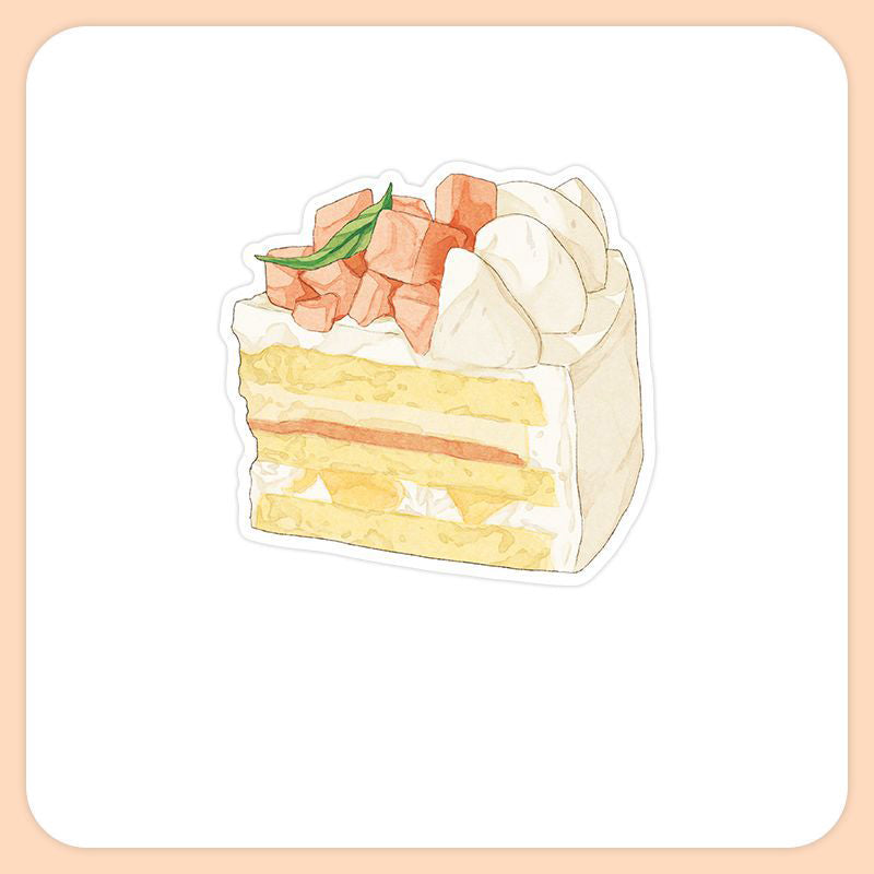 30 Sheets Dessert Sticky Notes Cute Sweet Treat Memo Pad