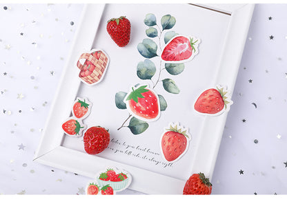 45pcs Strawberry Boxed DIY Stickers Planner Envelope Sealing Scrapbook Stickers