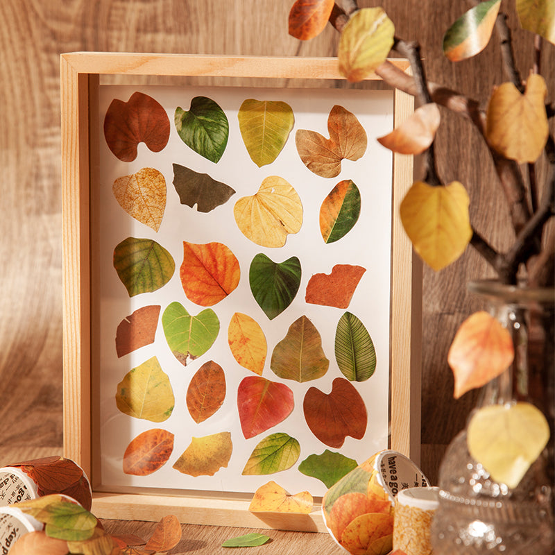 1 Roll (50pcs) Champs Elysees Fallen Leaves Series DIY Washi Tape